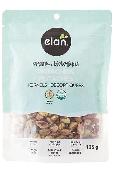 Picture of Elan Organic Raw Pistachios 4.8 Oz