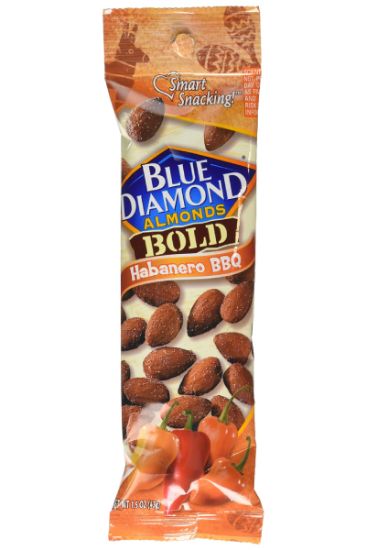 Picture of Blue Diamond Bold Habanero Bbq Almonds Tube 1.5 Oz