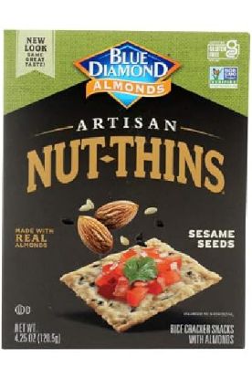 Picture of Blue Diamond Artisan Sesame Seed Nut Thins 4.25 Oz