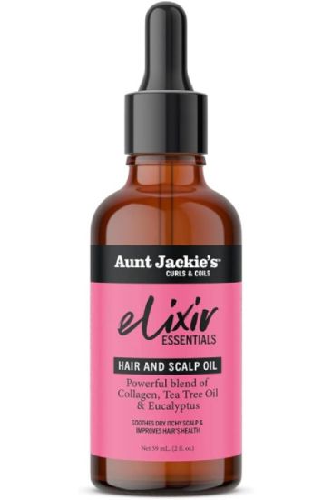 Picture of Aunt Jackie/'s Elixir Hair & Scalp Oil Tea Tree Oil & Eucalyptus 59 Oz