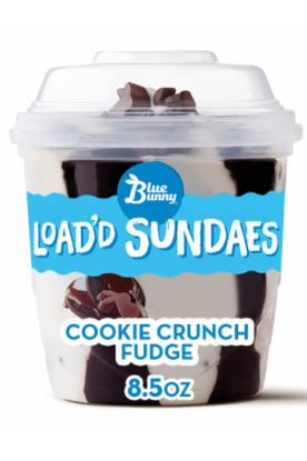 Picture of Blue Bunny Load Sundaes Cookie Crunch & Fudge 8.5 Oz