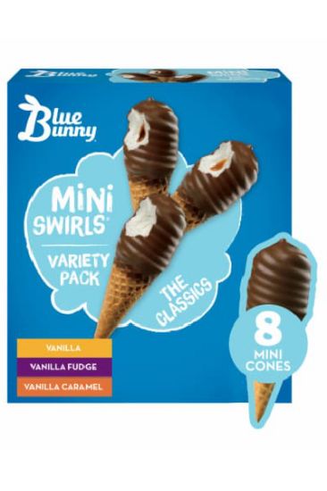 Picture of Blue Bunny Mini Swirls The Classics Variety 8 Pk