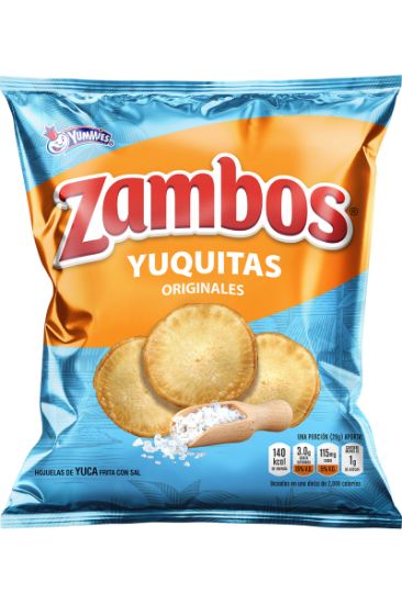 Picture of Zambos Yuquitas Chile Picosito Chips 130 Gm