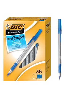 Picture of Bic Round Stic Med/Blue 10 Ct