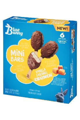 Picture of Blue Bunny Mini Bars Vanilla Caramel 328 Ml