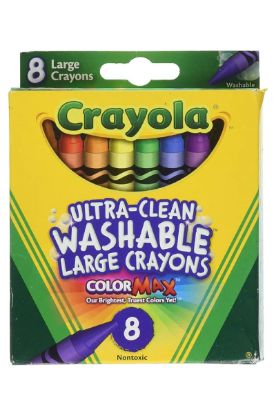 Picture of Crayola Kids Large Washable Crayons 8 Ct