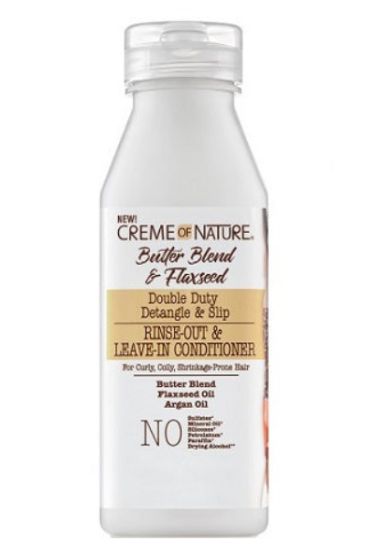Picture of Creme Of Nature Double Duty Detangle & Slip Rinse Out & Leave In Conditioner 1.7 Oz