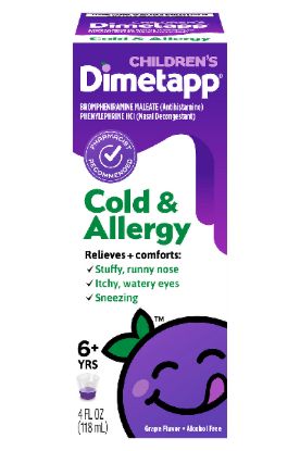 Picture of Dimetapp Cold & Allergy Relief Liquid - Grape 4 Oz
