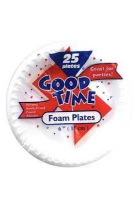 Picture of Good Time 6" Foam Plate 25 Ct
