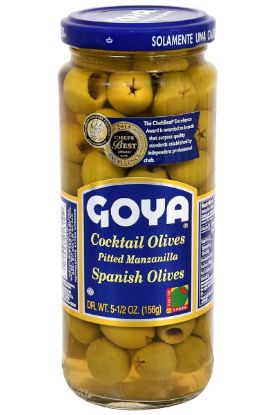 Picture of Goya Cocktail Pitted Olives 5.5 Oz