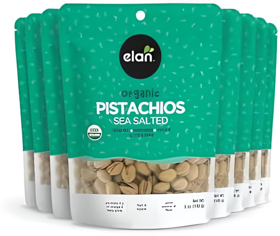 Picture of Elan Organic Sea Salted Pistachios 5.1 Oz