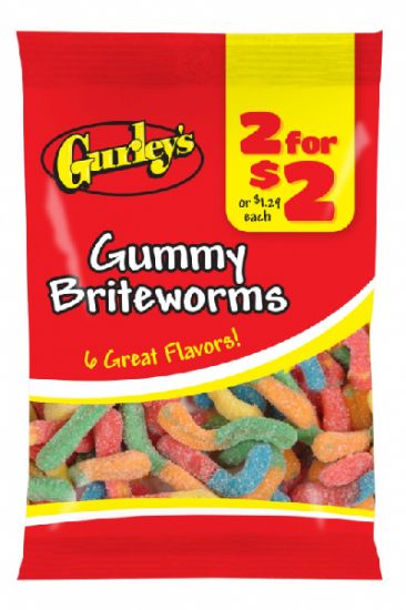 Picture of Gurleys 2 For 2 Gummy Briteworms 2.75 Oz