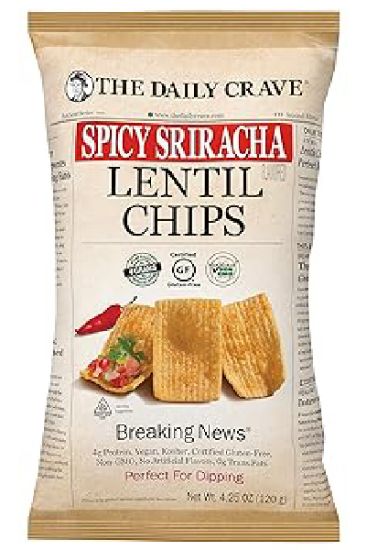 Picture of The Daily Crave Lentil Chips Spicy Sriracha 4.25 Oz