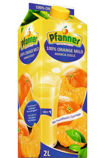 Picture of Pfanner Orange Juice 2 Litre