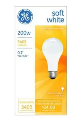 Picture of Ge Lighting 200 Watt Soft White 1 Each