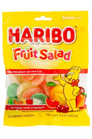 Picture of Haribo Fruit Salad Gummi Candy 5 Oz