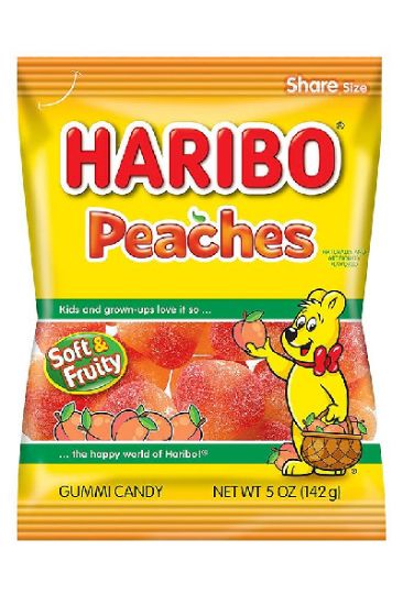 Picture of Haribo Gummi Peaches 5 Oz