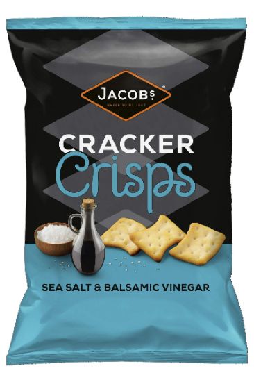 Picture of Jacobs Cracker Crisps Sea Salt & Balsamic Vinegar 15 Oz