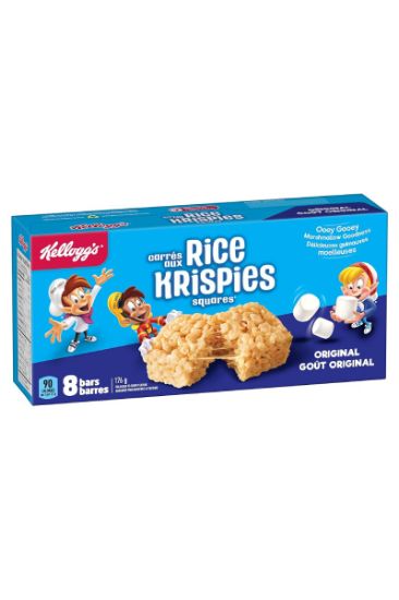 Picture of Kellogg/'s Rice Krispies Square Bars Regular 176 Grams