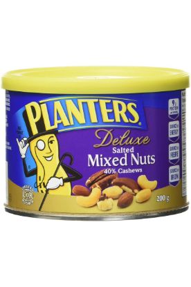 Picture of Planters Deluxe Mixed Nuts 40% Cashews Roasted With Salt 200 Gm
