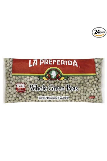 Picture of La Preferida Dry Whole Green Peas Cello 16 Oz