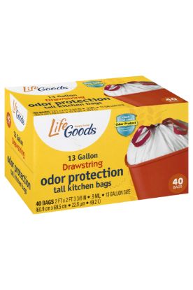 Picture of Life Goods Drawstring Tall Kitchen 13 40 Ct