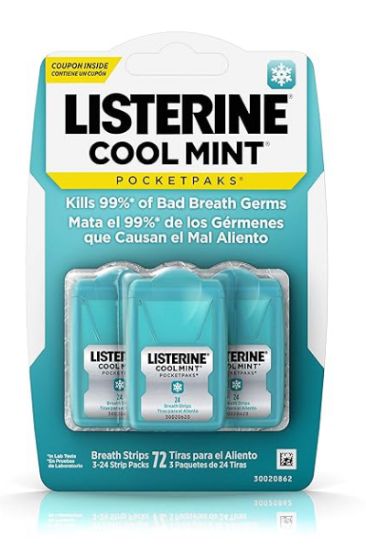 Picture of Listerine Coolmint Listerine Pocketpaks 72 Ct