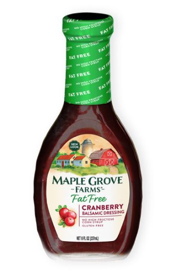 Picture of Maple Grove Farms Mgf Fat Free Cranberry Balsamic Dressing 8 Oz