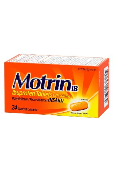 Picture of Motrin Ibuprofen Pain Relief Caplets 24 Ct