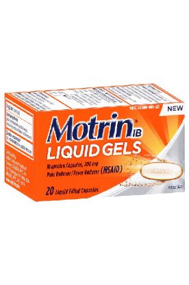 Picture of Motrin Ibuprofen Pain Relief Liquid Gels 20 Ct