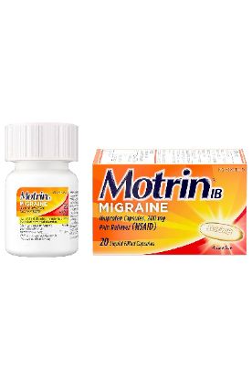 Picture of Motrin Motrin Ib Migraine Liquid Filled Caplets 20 Ct