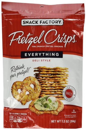 Picture of Snack Factory Pretzel Crisps Everything 7.2 Oz