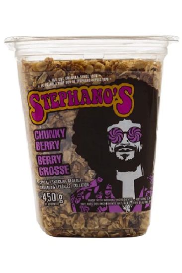 Picture of Stephano/'s Granola Tub - Chunky Berry 450 Gm