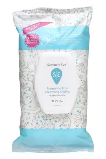 Picture of Summers Eve Cleaning Cloths Sensitive Skin Soft Pk 32 Ct