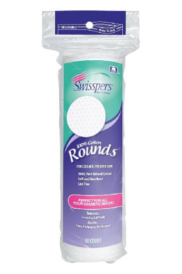 Picture of Swisspers Cotton Rounds 80 Ct