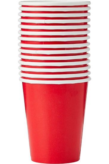 Picture of Unique Red Disposable Cups 14 Count 9 Oz