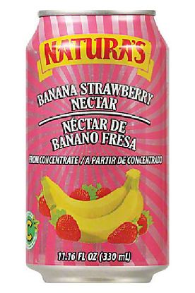Picture of Naturas Banana Strawberry Juice 330 Ml