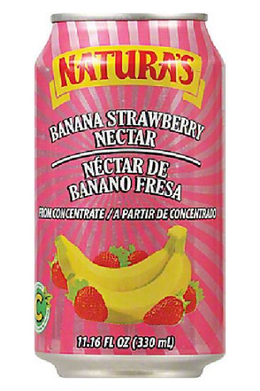 Picture of Naturas Banana Strawberry Juice 330 Ml