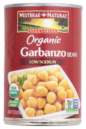 Picture of Westbrae Garbanzo Beans Organic 15 Oz