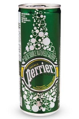 Picture of Perrier Carbonated Spring Water Regular - Slim Can 330 Ml