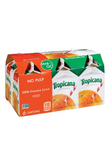 Picture of Tropicana Trop Pp Oj 8 Oz Cartons 6 Pk