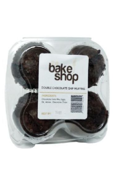 Picture of The Bake Shop Double Chocolate Muffin Single 1 Ct