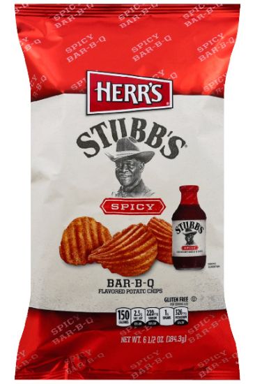 Picture of Herr/'s Stubbs Spicy Bbq Potato Chips 6.5 Oz