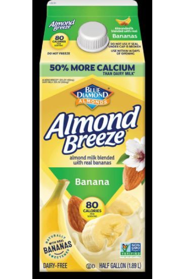 Picture of Blue Diamond Almond Breeze Almond Milk With Banana 1.89 Lt
