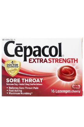 Picture of Cepacol Sore Throat Relief Lozenges - Cherry 16 Ct