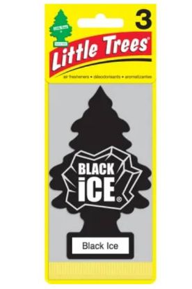Picture of Little Tree Black Ice Air Freshener 3 Ct