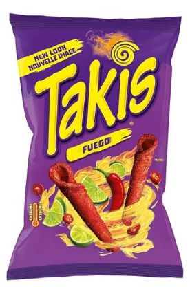 Picture of Takis Fuego Party Size hot chili pepper & lime chips 700 Grams