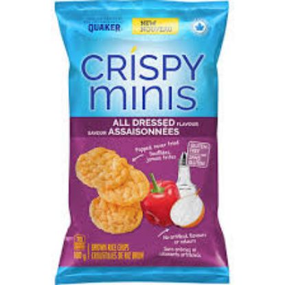 Picture of Quaker  Crispy Minis All Dressed Rice Chips - Gluten Free 100 Gm