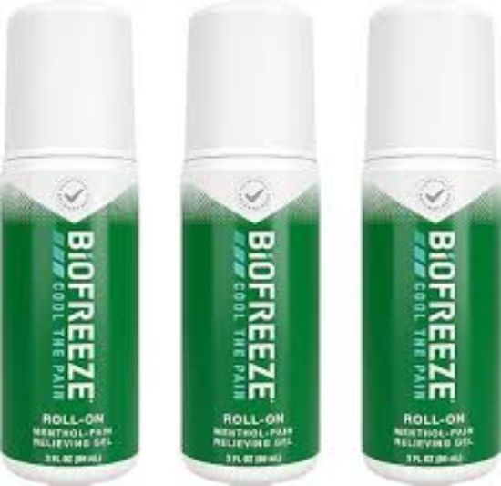 Picture of Biofreeze Roll On Menthol Pain Relieving Gel 3 Oz