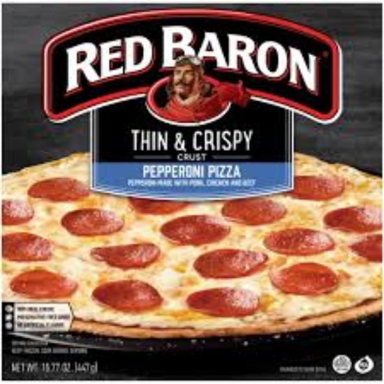 Picture of Red Baron Thin & Crispy Pizza Pepperoni 15.77 Oz